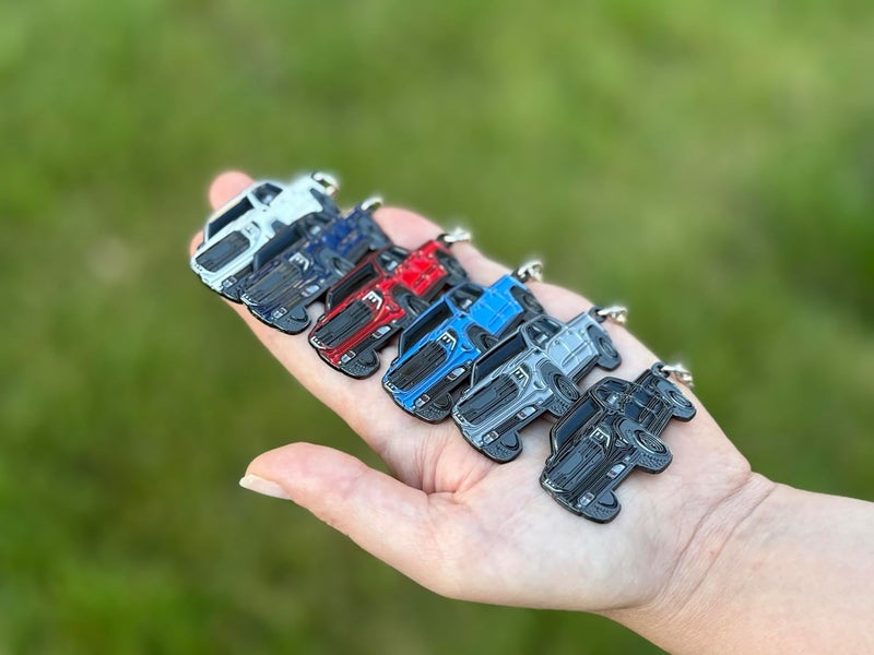 FOUR WHEEL BEAST سلسلة مفاتيح سيرا متوافقة مع ملحقات جي إم سي سيرا 1500 AT4 دينالي 2025 2024 2023 - Image 4